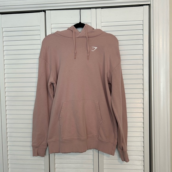 Gymshark Women's Light Pink Hoodie - Picture 2 of 8
